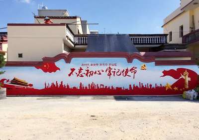 【漯河墻上畫畫 南陽(yáng)鄉(xiāng)村振興墻繪 河南立體手繪墻